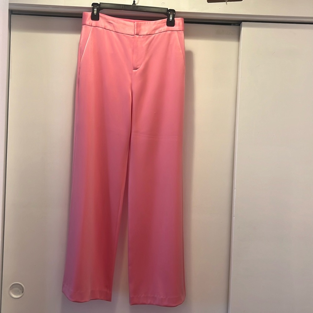 Alice&Olivia pink satin pant